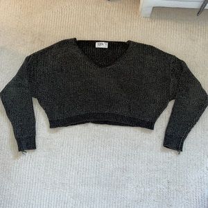 Selling a cropped green sweater from LF!